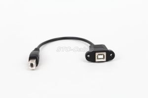 Vaj huam sib luag Mount USB 2.0 B poj niam mus qhov B Cable pojniam